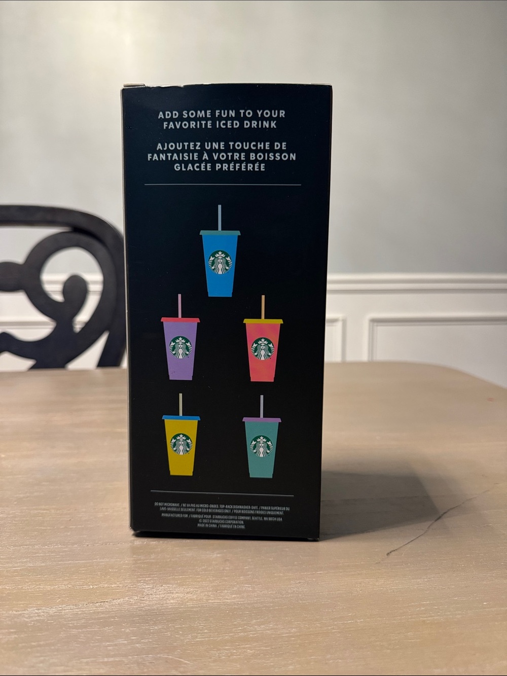 Starbucks Multi-Color Reusable Cold Cups with Straws - Picture 2 of 3